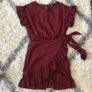 Cranberry Wrap Dress